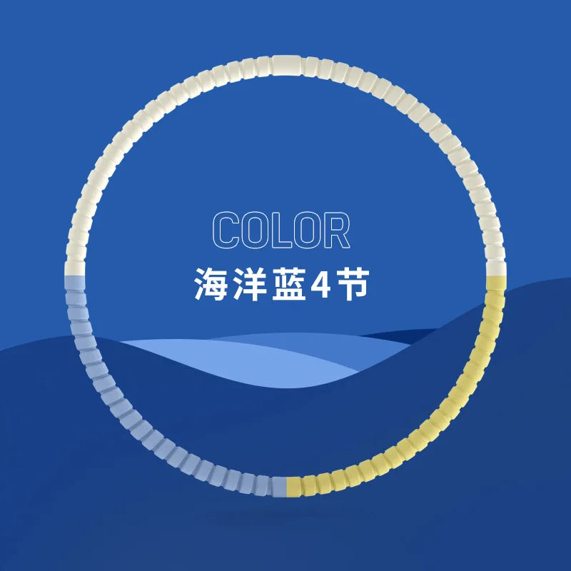 3/4/5/6 Tubes Portable Hula Circle Detachable Exercise Hoops for Children Body Building Sports Hoop Adult Waist Loss Weight Hoop