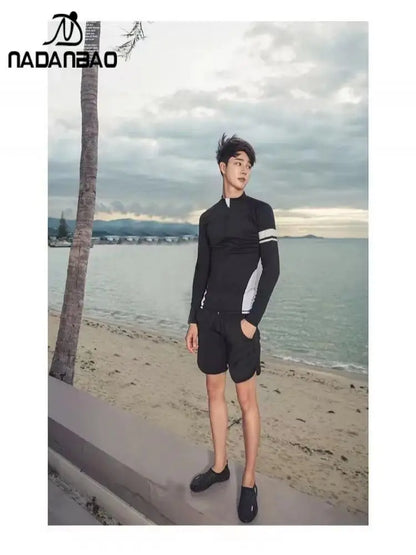 Women Men Diving Clothing Quick Dry Swimming Suit Snorkeling Surfing Wetsuit Zipper Water Sport Long Sleeve Diving Five Suit