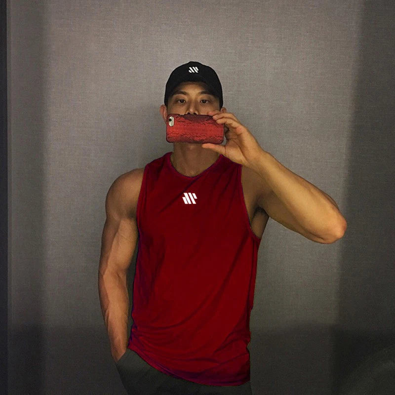 GITF Mannen Bodybuilding Tank Tops Gym Workout Fitness Mouwloos Shirt Running Kleding Stringer Singlet Zomer Toevallige Vest