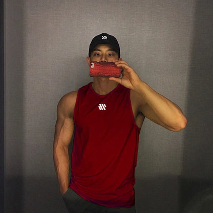 GITF Mannen Bodybuilding Tank Tops Gym Workout Fitness Mouwloos Shirt Running Kleding Stringer Singlet Zomer Toevallige Vest