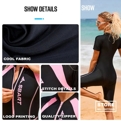 Summer Women Wetsuit Quick Dry One-Piece Swimsuits Sportswear Snorkeling Surfing Clothes Diving Suit Four seasons Workout Set