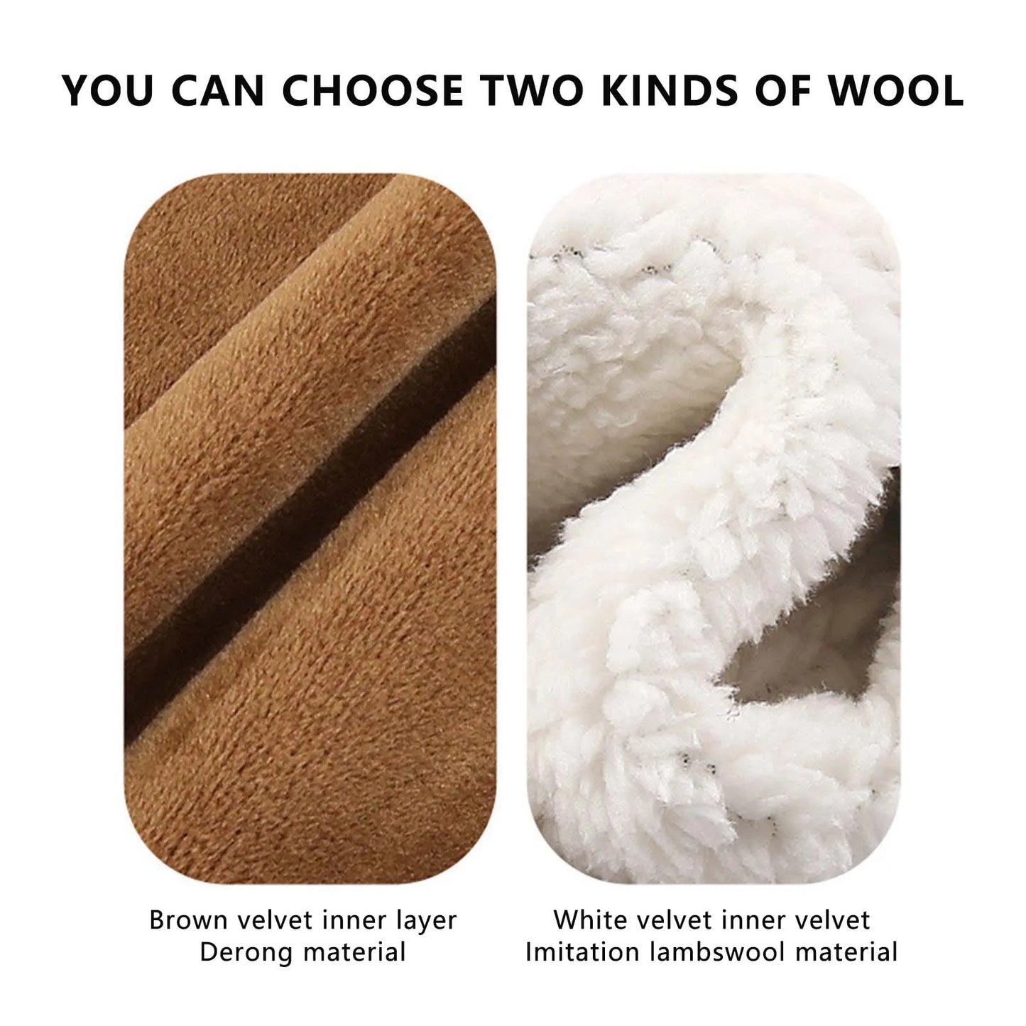 40/50cm Winter Leg Warmer Thickened Plush Warmful Knee Pad Winter Autumn Outdoor Cycling Riding Windproof Comfortable Leg Cover