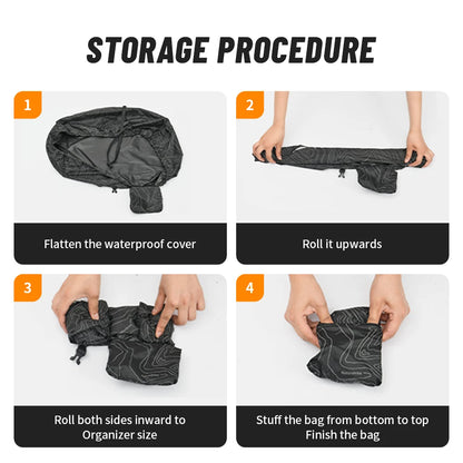 Naturehike 30L-60L Waterproof Reflective  Backpack Rain Cover Outdoor Camping Hiking Climbing Bag Rain Casing CNK2450PJ010