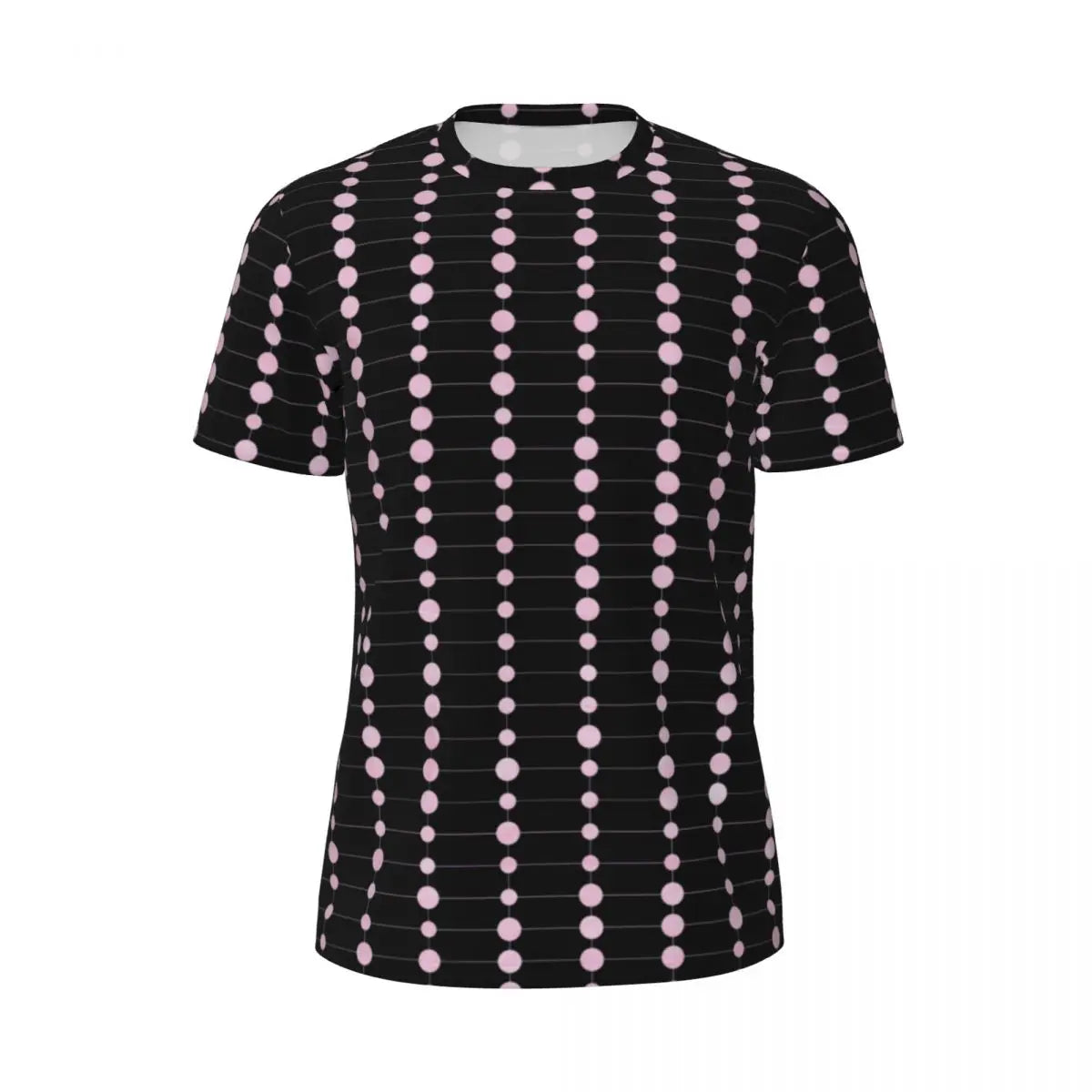 Gym T Shirt For Mens Retro Dots And Stripes T Shirts Fashion Blue Line Design Summer Tees O Neck Basic Graphic Clothes Plus Size